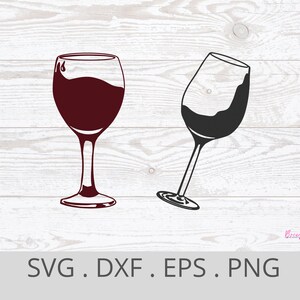 Wine glass svg, wine glass clipart, wine glasses, wine svg, drinking glass vector, cricut cut file, silhouette, dxf, png
