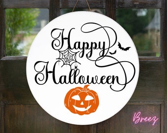 Türhänger SVG für Cricut, Halloween Türhänger svg, Runde Schilder SVG Bundle, Rundes Halloween Schild SVG, Halloween Svg, Haus des Schreckens svg