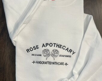 Rose Apothecary Embroidered Crewneck - Schitts Creek Gift