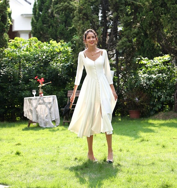 Wonderful Midi Length Cocktail Ceremony Dress Fake 2 Piece - Etsy