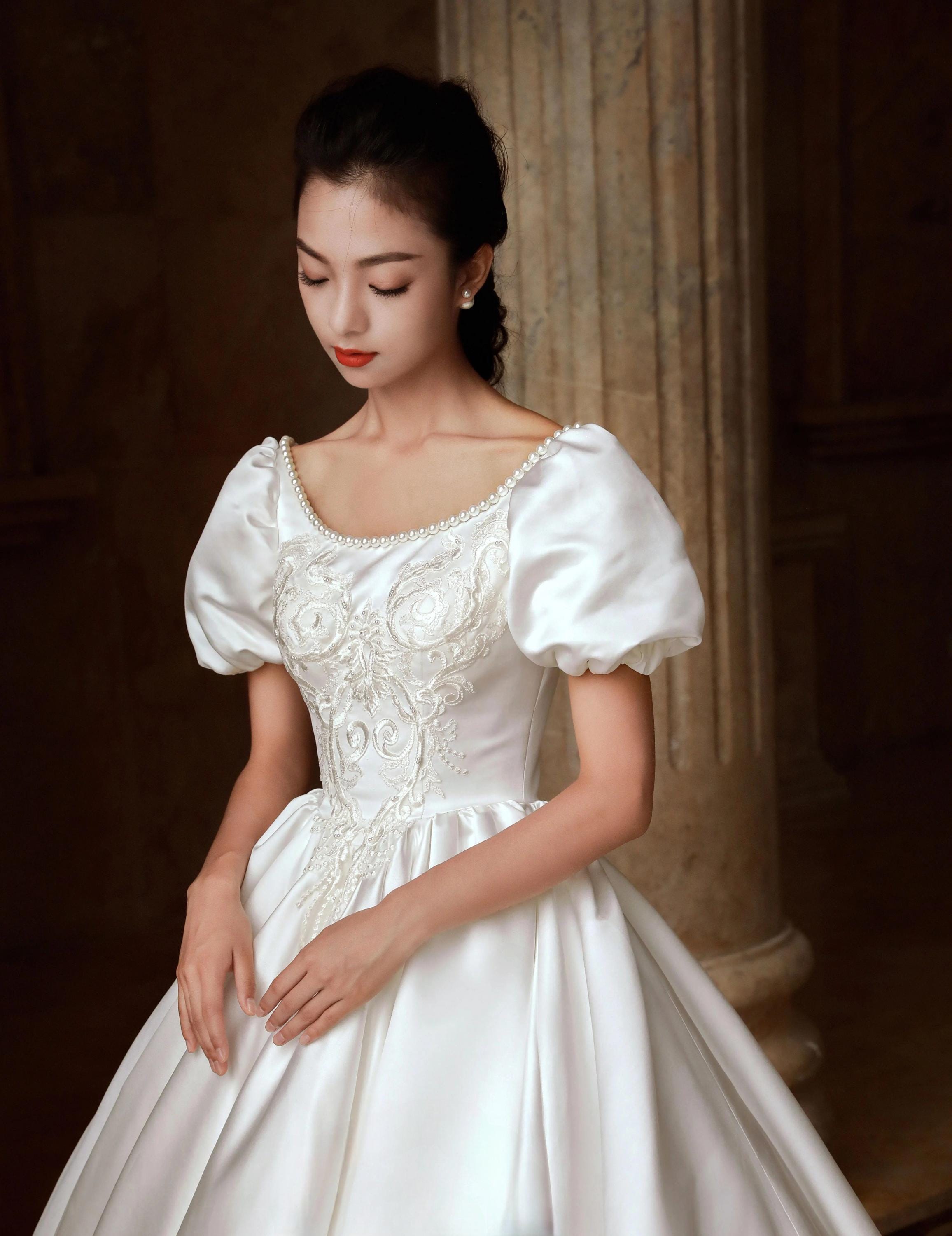 Silk Audrey Hepburn Wedding Dress - Etsy