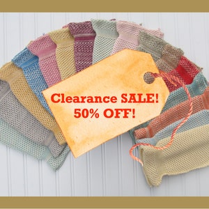 Organic Cotton Washcloth / Clearance LAST CHANCE COLORS / Certified Organic Cotton Low Impact Dyed / Great Gift image 1