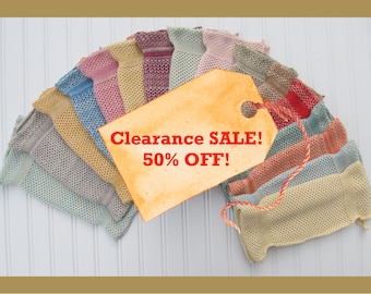 Organic Cotton Washcloth / Clearance! LAST CHANCE COLORS / Certified Organic Cotton Low Impact Dyed / Great Gift!