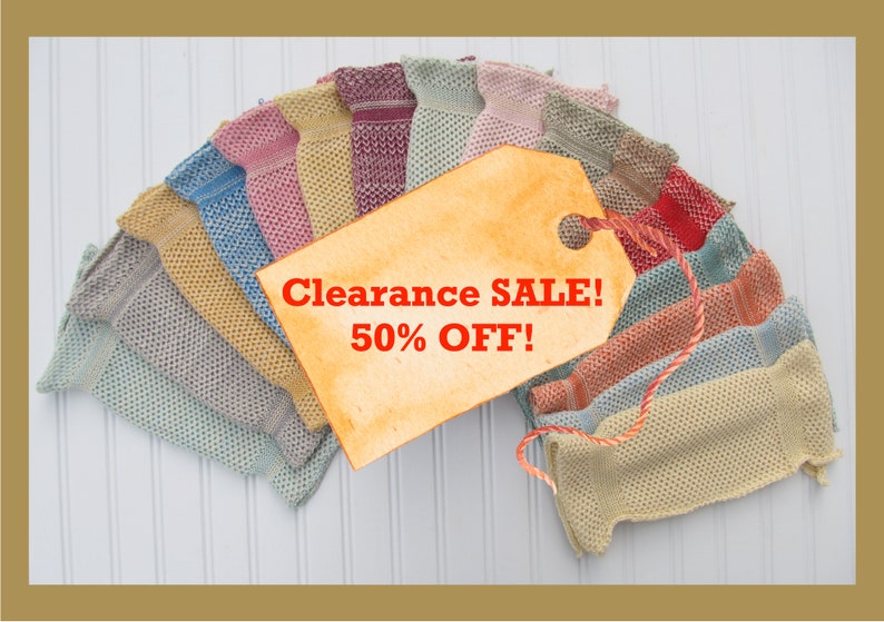 Organic Cotton Washcloth / Clearance LAST CHANCE COLORS / Certified Organic Cotton Low Impact Dyed / Great Gift image 1
