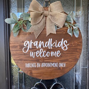 Grandkids Welcome Door Hanger