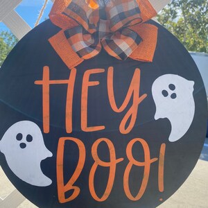Hey Boo Ghost Door Hanger