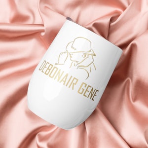 Debonair Gene Wine Tumbler for Dad – Insulated Father’s Day Gift, Funny and Cool Drinkware for Him or Grandpa, Barware Mug