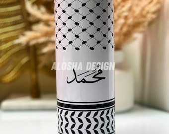 Custom Palestine Kuffiyeh Tumbler | Personalized Gift