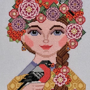 Rowan and Rose Cross Stitch Pattern PDF Instant Download Rowan and Rose Designs Modern Cross Stitch image 9