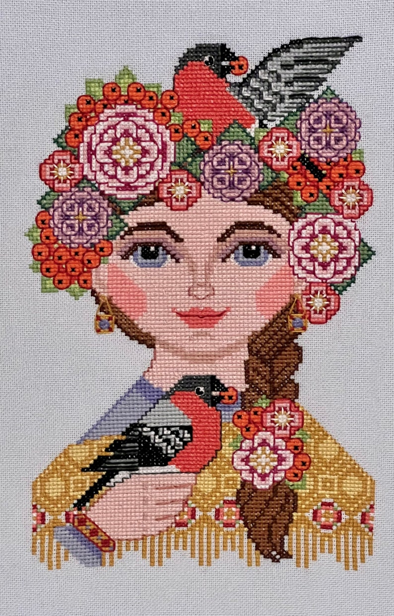 Rowan and Rose Cross Stitch Pattern PDF Instant Download Rowan and Rose Designs Modern Cross Stitch image 9