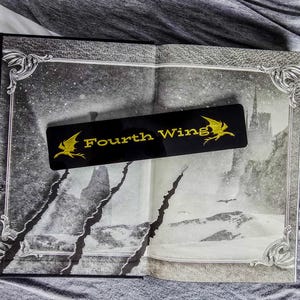 Fourth Wing Engraved Bookmark