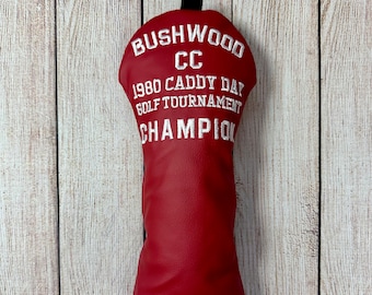 Golf Headcover Fairway Wood | Head Cover | Bushwood Country Club | Golf Gift | Golf Tournament Prize