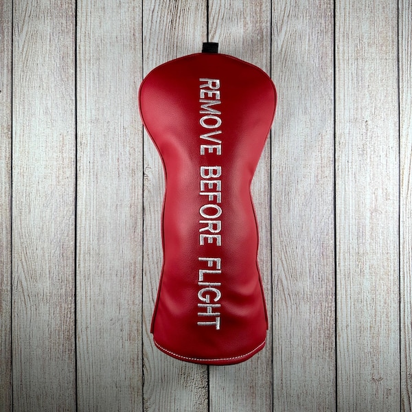 Driver Golf Headcover | Remove Before Flight | Gift For a Pilot | Golf Gift | Air Force Gift | Golf Head Cover