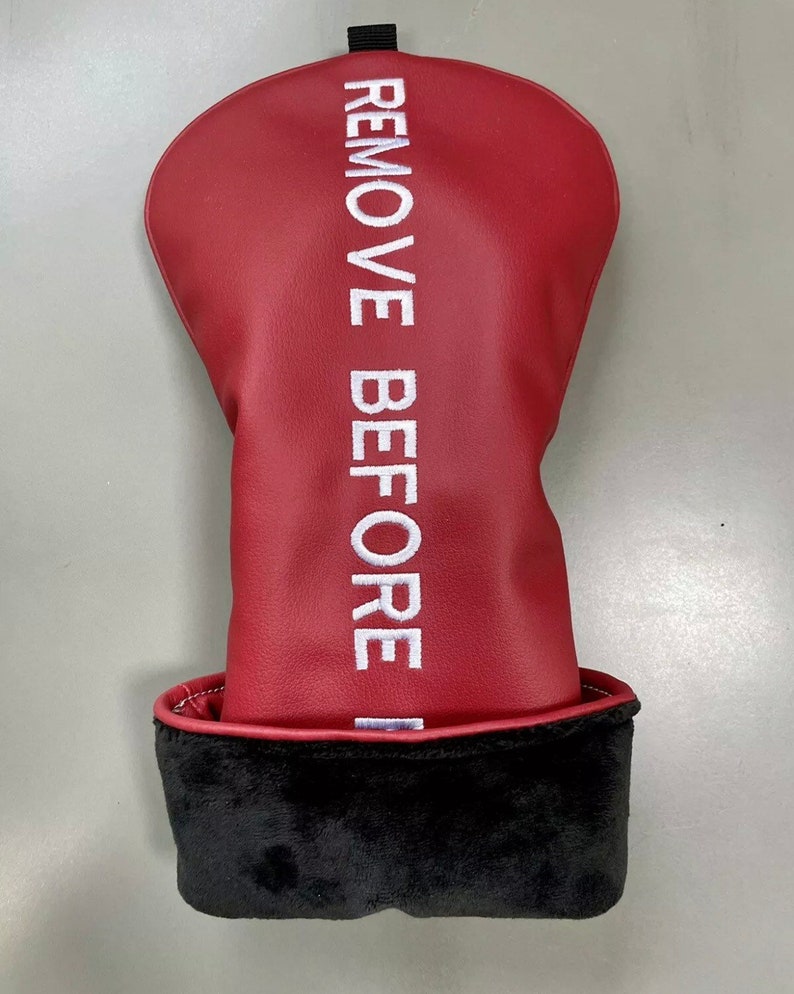 Golf Head Cover Driver Headcover Remove Before Flight Etsy