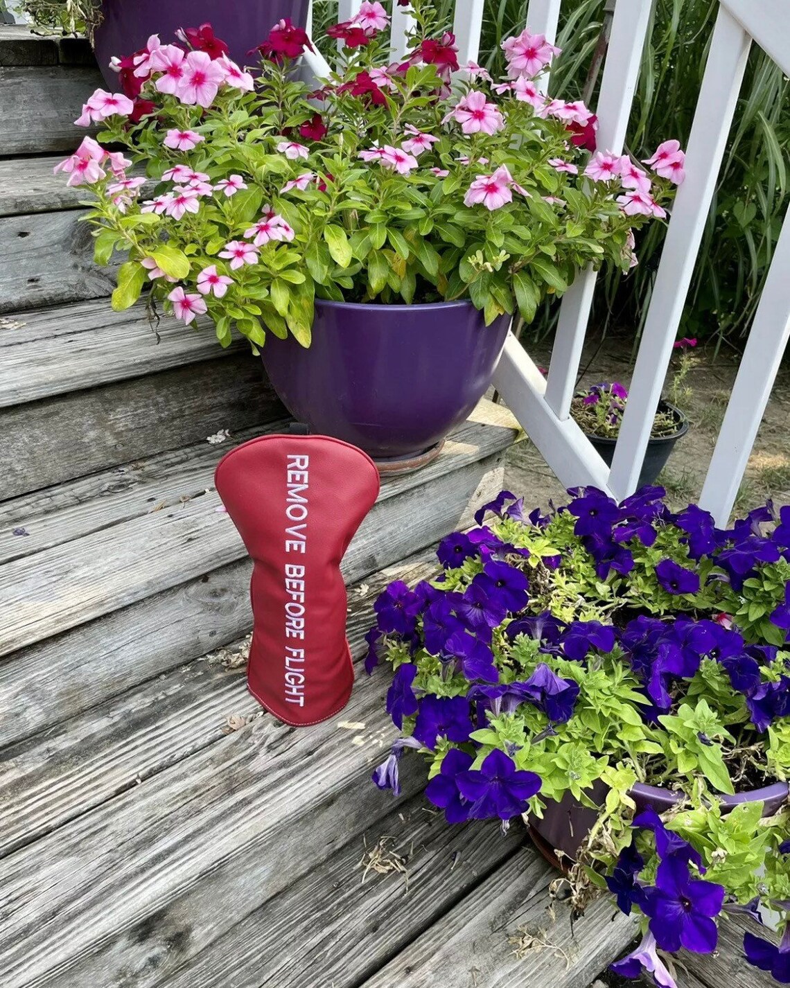 Golf Head Cover Driver Headcover Remove Before Flight Etsy