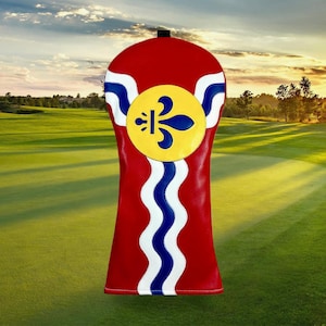 St. Louis Fairway Headcover | St. Louis Flag | Fairway Headcover | Handmade Golf Gift | Golf Headcover | Golf Present | Golf Club