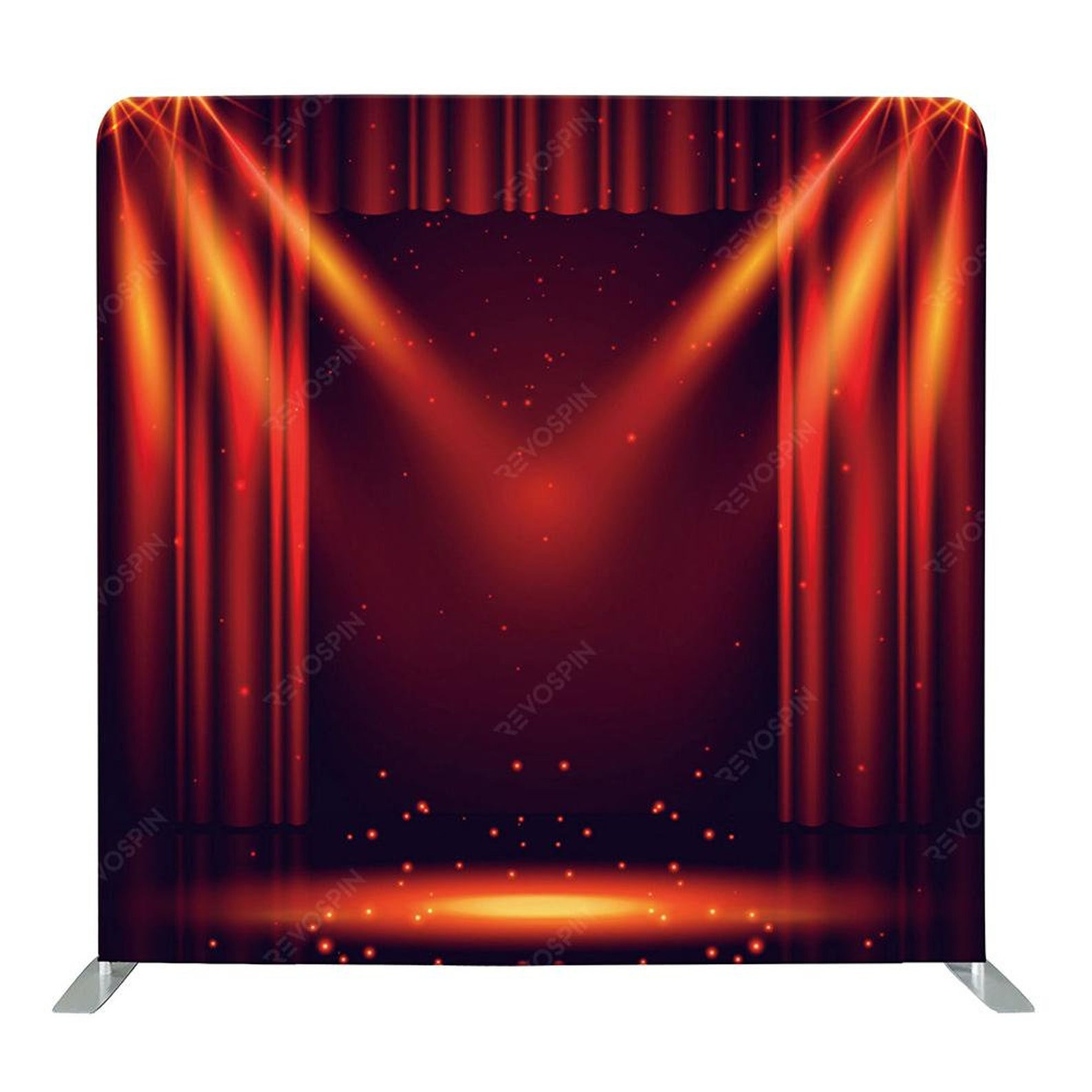 Red Curtain Spotlight Tension Backdrop Etsy