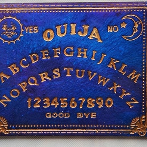 Decorative handmade resin Ouija board with planchette