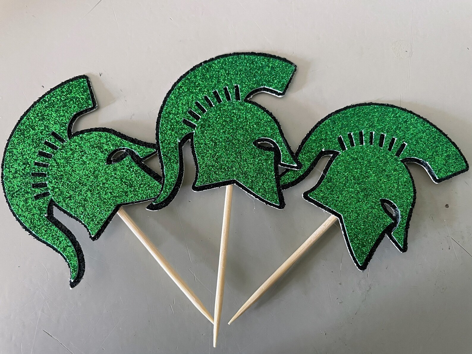 Michigan State Spartans MSU Sparty Spartan Football Cupcake - Etsy