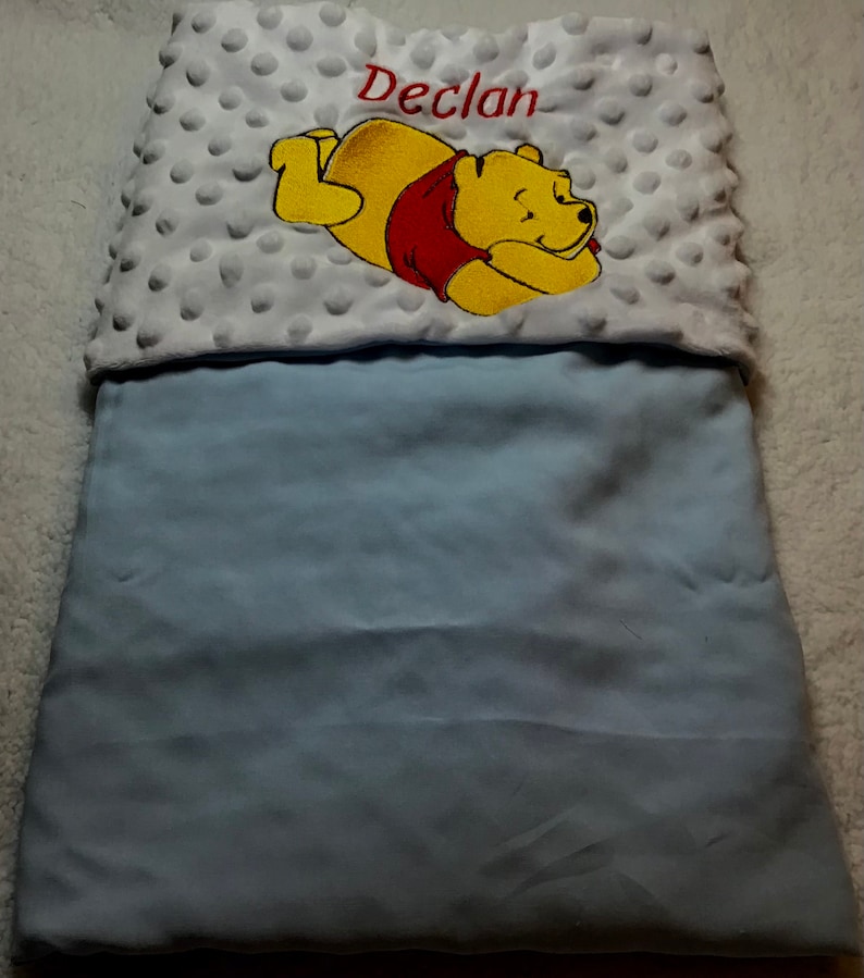 Personalised Embroidered Winnie the Pooh Baby Blankets Etsy
