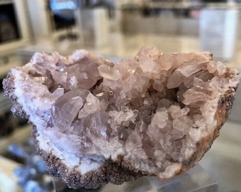 Pink Amethyst, Druzy Pink, Druzy Amethyst, Healing Crystal, Home Decor, Gift (3/23-198)