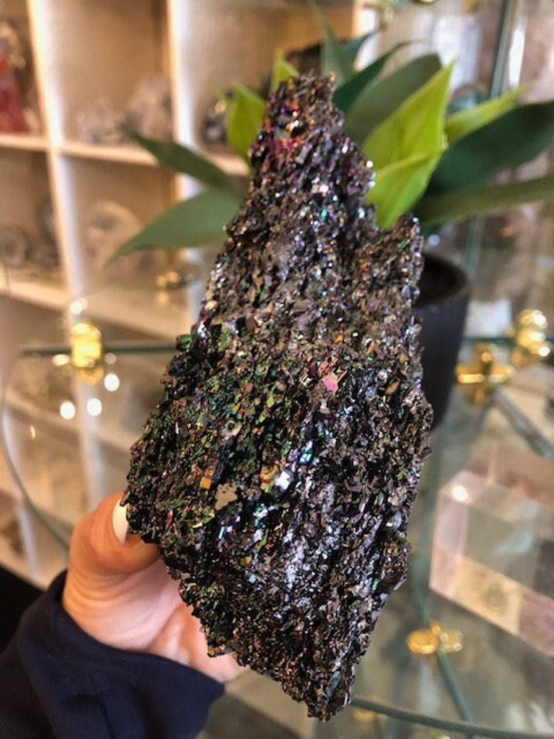 Carborundum, Carborundum Cluster, Healing Crystal, Home Decor, Gift