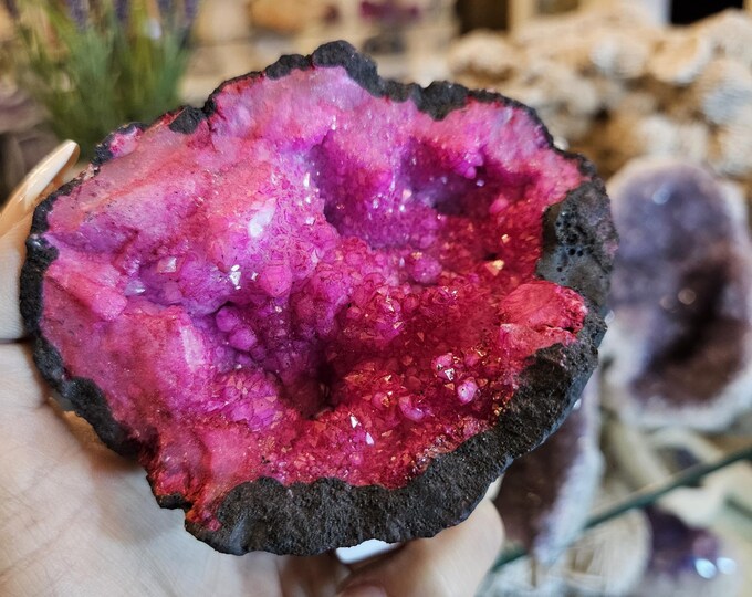 Pink Quartz, Geode, Geode Quartz, Home Decor, Gift (30) - Etsy