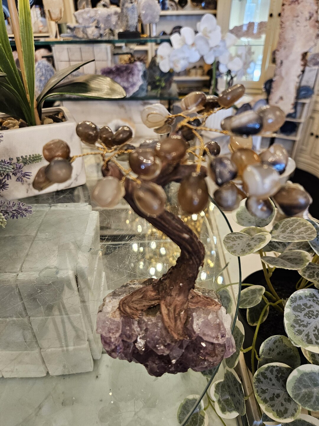 Agate Tree, Amethyst Base, Tree of Life, Crystal Tree, Amethyst Quartz ...