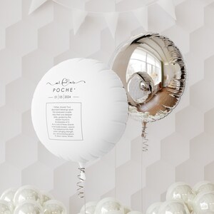Custom Personalized Wedding Mylar Helium Balloon for Newly