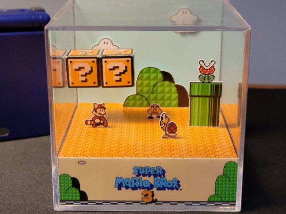 Super Mario Bros 3 Mario y Luigi Nintendo Diorama Cubo de - Etsy España Super Mario Bros 3 Mario y Luigi Nintendo Diorama Cubo de - Etsy España