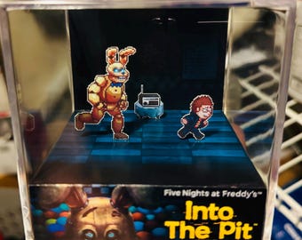 Cubo Diorama SpringBonnie de Five Nights at Freddy's feito à mão