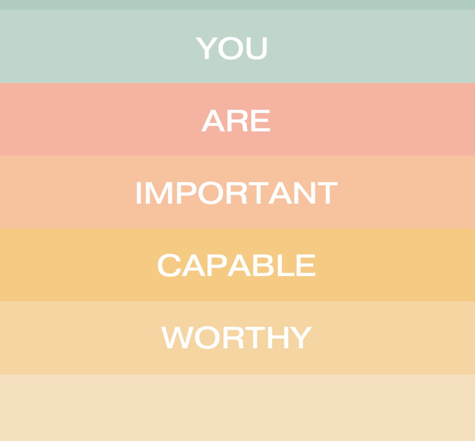 You Are Beautiful digital POSTER Etsy