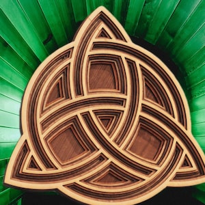 Multilayer Wood Art: Celtic Knot / Irish Trinity Knot Wood Wall Decor, Wall Art, Sign, Wall Hanging, Home Decor