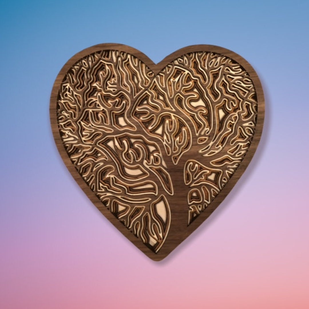 The Roots of Love Heart Wood Wall Decor, Wall Art, Sign, Wall Hanging, Home Decor Etsy