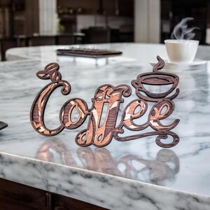 Multilayer Wood Wall Art: Cuppa&#39; Joe Coffee Sign, Wall Art, 3D Wall Hanging, Wood Wall Decor, Home Decor