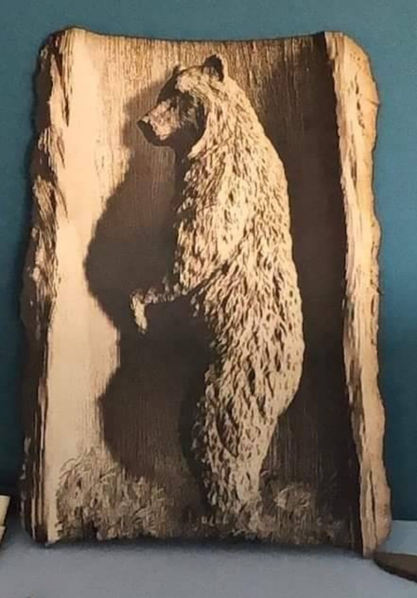 3D Effect Bear Wood Decor Wall Art Sign Wall Hanging Etsy