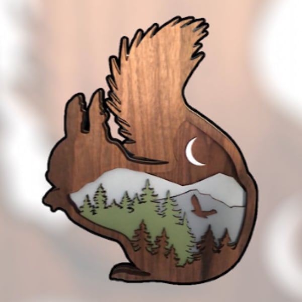 Squirrel Decor Etsy