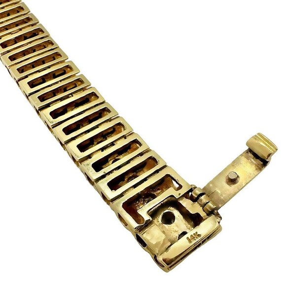 Link Bracelet in 14k Gold and Diamonds - image 4