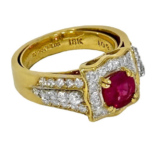 Lovely Traditional 18k Yellow Gold Ladies Cocktai… - image 9