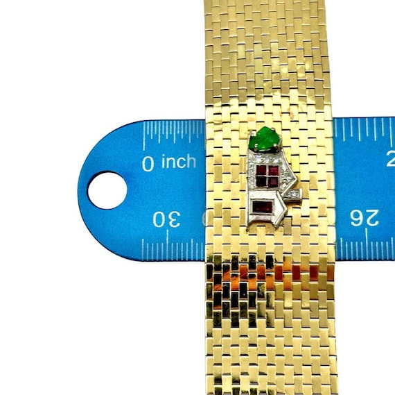 Gig ‘Em Block Bracelet on Gold main image 1