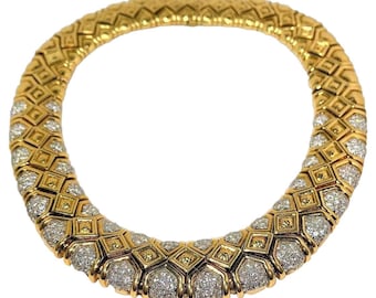 David Webb Gold and Diamond Choker