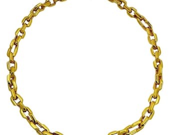 Collana girocollo Foundrae Strong Hearts Small Love Link in oro giallo 18 carati