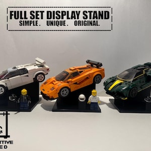 Full Set Display Stand für LEGO Speed Champions, LEGO Auto, Figur & Kopfbedeckung | Bündel