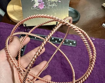 Esfera Harmonizadora de Jardim com Anel Tensor de Cobre