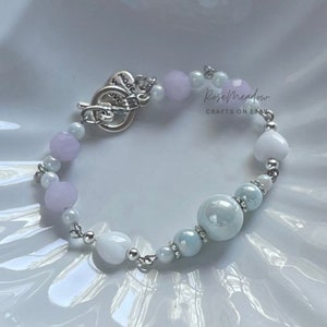 Fresh Lilac Heart Bracelet - Etsy
