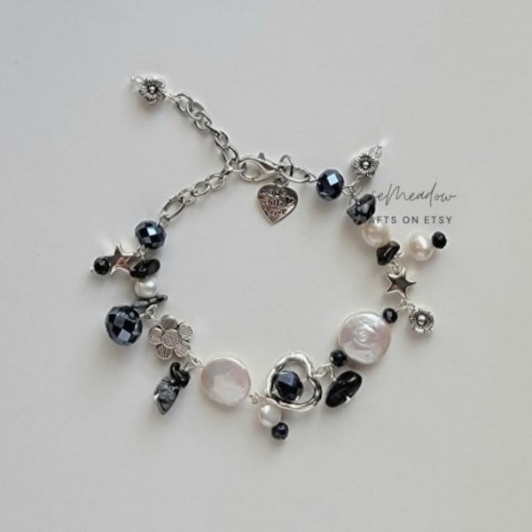 Bracelet Perles Eaux Opaques