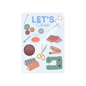 Let&#39;s Sew Poster for FCS Classroom