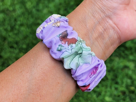 Princess Scrunchie Apple Watch Band, Cotton Fabric Smartwatch Strap