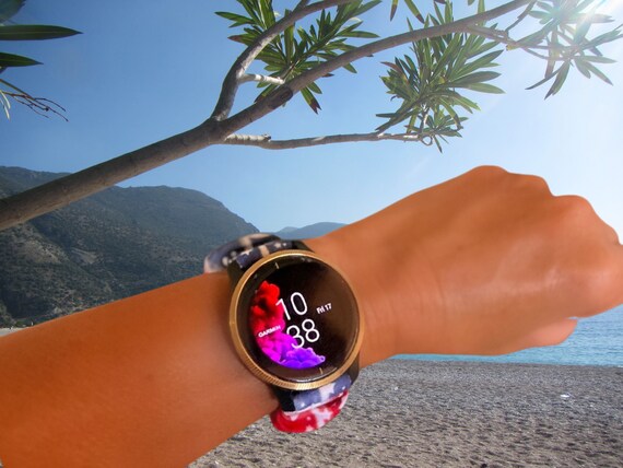 Handmade Scrunchies Watch Band for 20mm and 22mm Garmin Smart