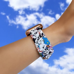 Dalmatian Dogs Scrunchie Watch Band: Apple, Fitbit, Samsung (20mm)